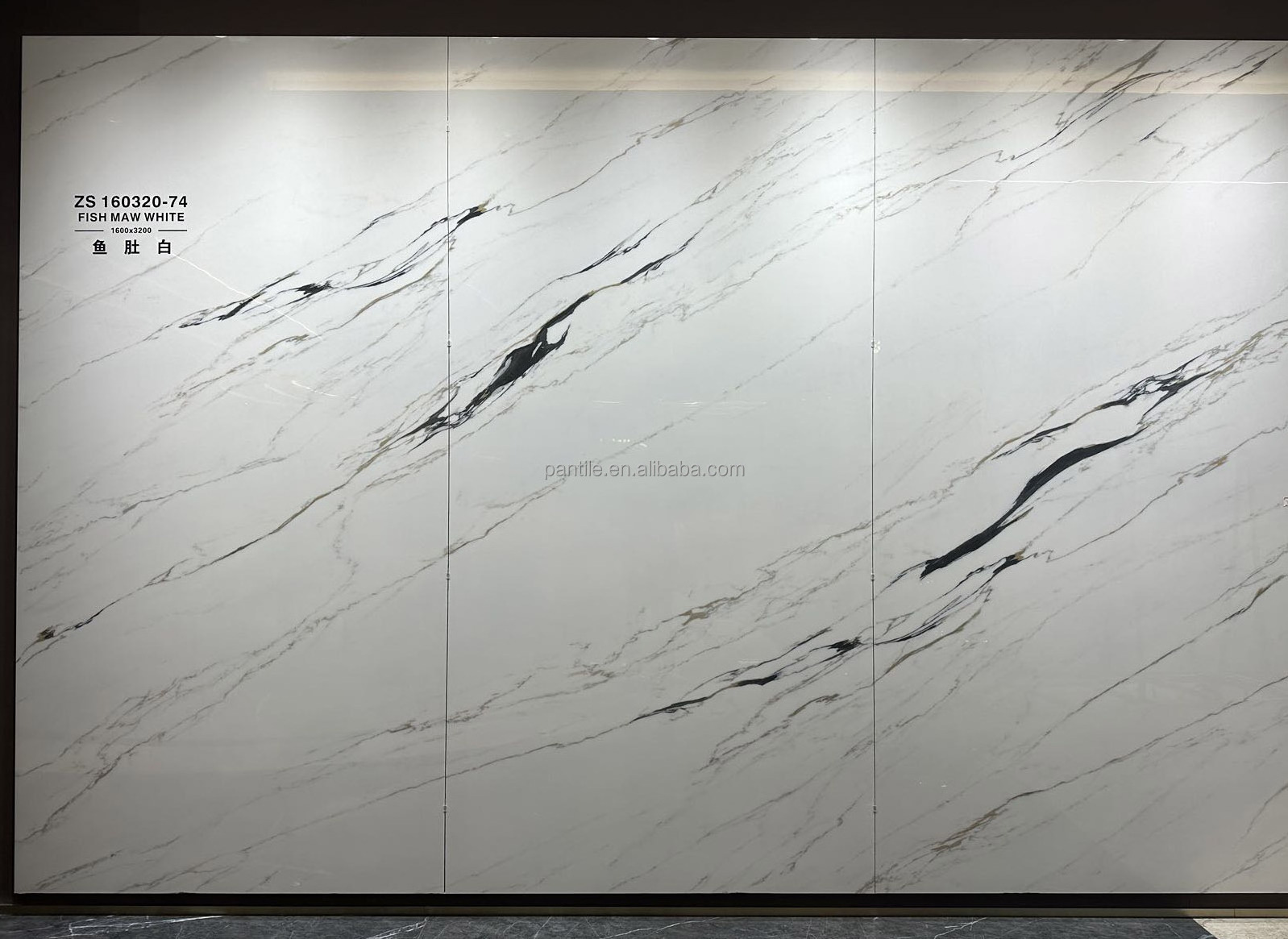 1600x3200 Finished Porcelain Slabs Floor And Wall Slab Tiles Ms Line Stone Tiles For Exterior And Interior Wall