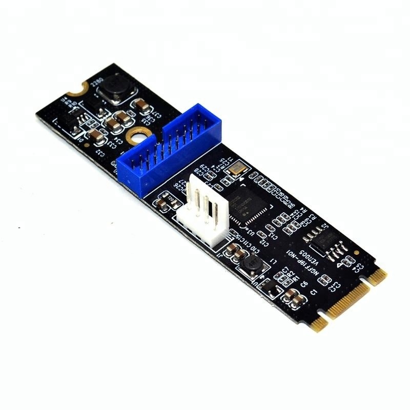 NGFF M.2 Key B-M Key M NVME pcie channel to USB 3.0 19pin UASP converter card with floppy 4 pin cable