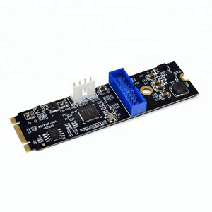 NGFF M.2 Key B-M Key M NVME pcie channel to USB 3.0 19pin UASP converter card with floppy 4 pin cable