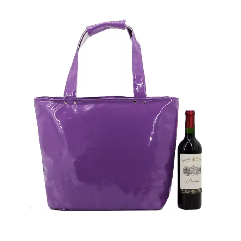 Wine handbag  High Quality PU Portable 6 bottle Wine Carrier for Beach Travel Picnic Tote Wine cooler bag