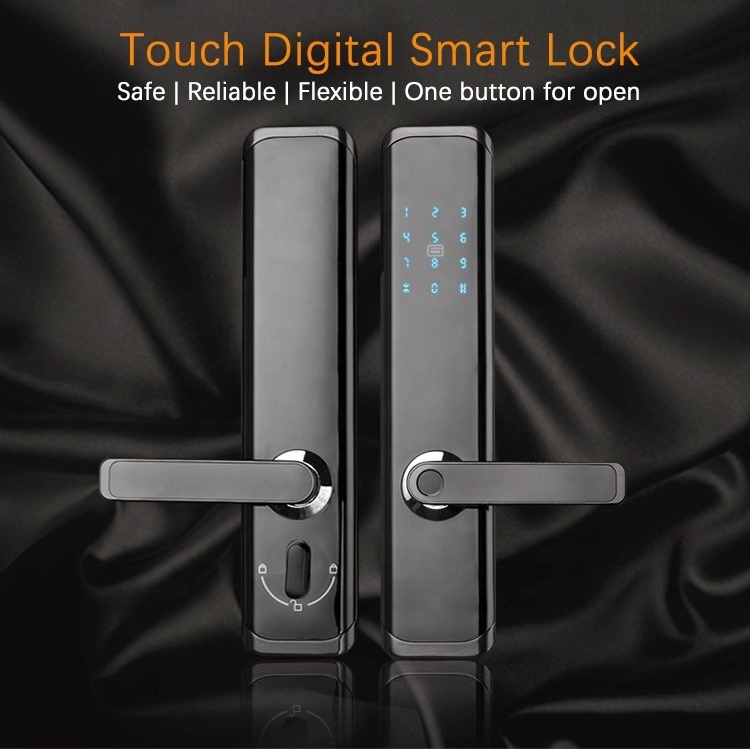 Keyless automatic door lock fingerprint biometric lock 6068 mortise WiFi APP access