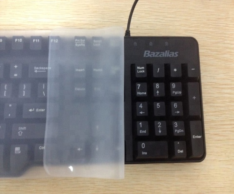 Wholesale Silicone Keyboard Cover Universal Computer Desktop Keyboard Skin Protector Film OEM Clear Stock Zv E 10 Silicone Cover