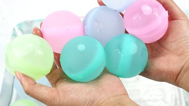 HSM Silicone Refillable Water Balls Party Balloons Quick Fill Up Magic Water Bombs Reusable Water Balloons Summer Toys