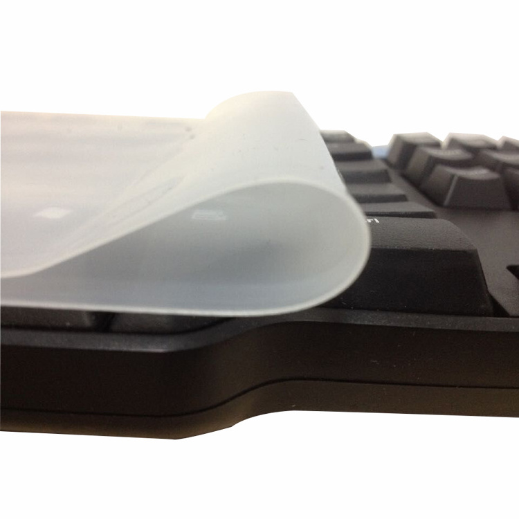 Wholesale Silicone Keyboard Cover Universal Computer Desktop Keyboard Skin Protector Film OEM Clear Stock Zv E 10 Silicone Cover