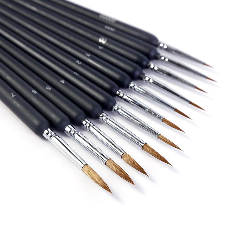 Detailing Paint Kit 11pcs Micro Detail Paint Brush Set watercolor paint brush sketch detail model painting brush