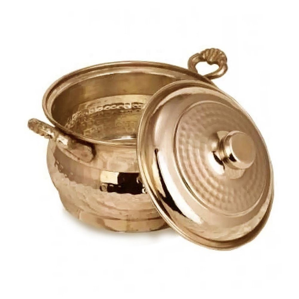 Handmade Hand Hammered Copper Maras Casserole Pot, Stewpan, Stewpot, Soup Pot With Cover, 18-23 cm With Lid