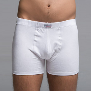 Natural and Highly Breathable Men Boxer Completely Made of Bamboo Natural Fibre White