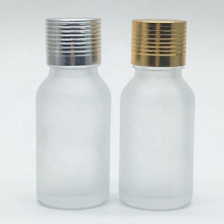 OEM Custom Boston Round Glass Dropper Bottles 15ml 30ml Clear Essential Oil Bottles  For Hair Oil Body Oil