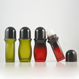 Wholesale empty deodorant glass roller ball 50ml perfume bottle