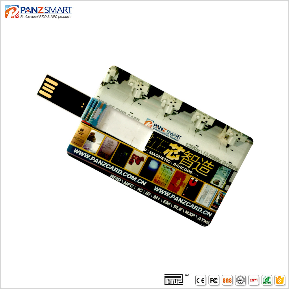 Hot selling 2.0 usb card credit card flash drive standard size 4G 8G 16G 32G 64G usb flash drive card for phone computer