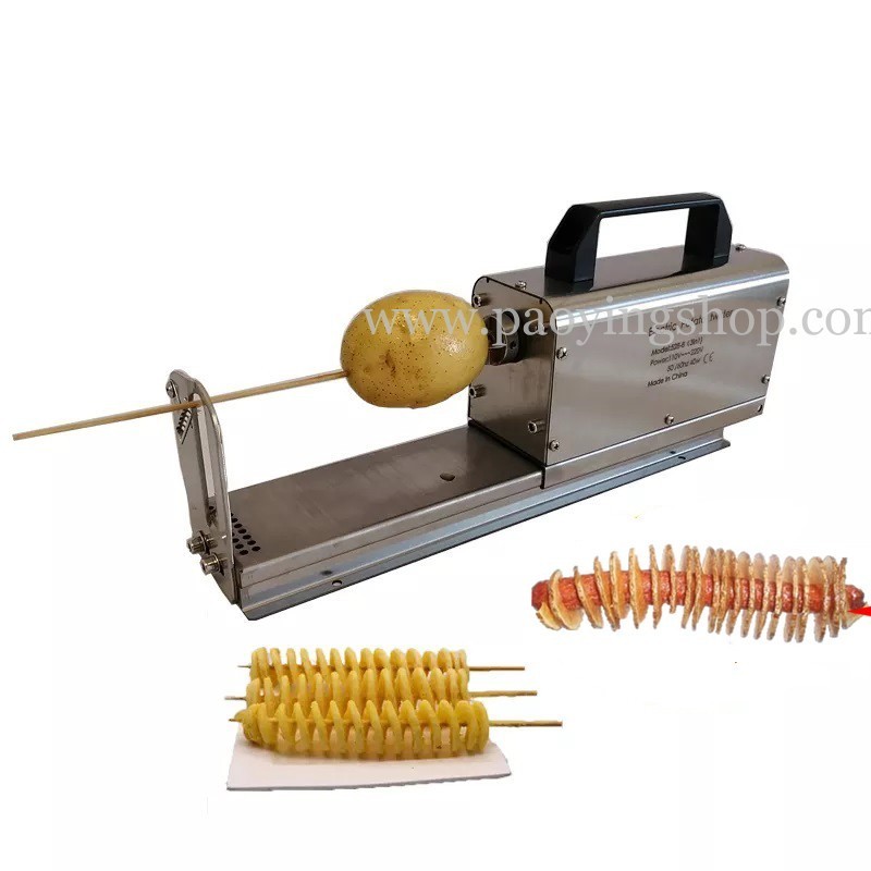 3 in 1 110v 220v Electric Twist Potato Slicer French Fries Twist Hot Dog Tornado Potato Cutter