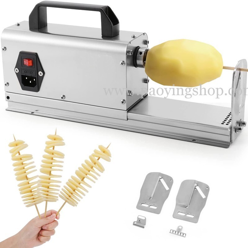 3 in 1 110v 220v Electric Twist Potato Slicer French Fries Twist Hot Dog Tornado Potato Cutter