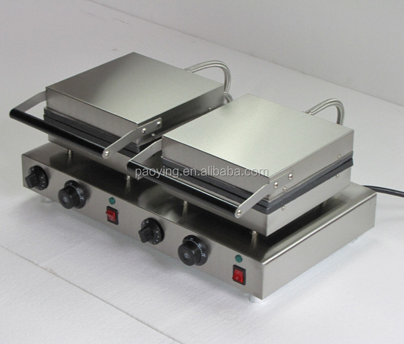 2 in 1 Commercial Use Non-stick 110v 220v Electric Belgian Waffle Stick + Bear Waffle Sticks Machine