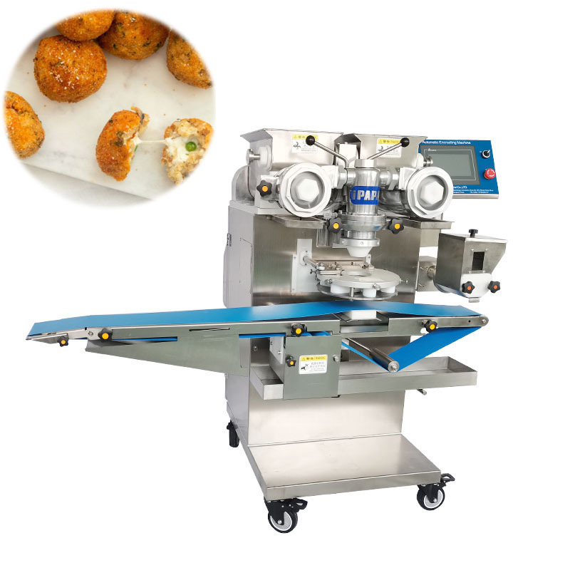 High efficiency Fully Automatic Encrusting Machine/Coxinha Kibbeh Rheon Encrusting Kubba Machine Maker Filling Moon Cake Machine