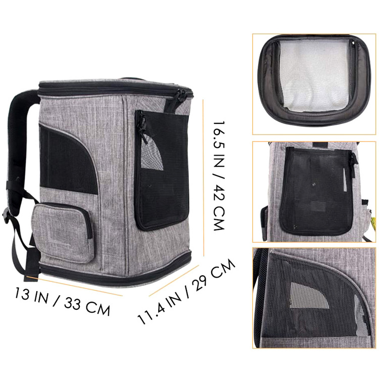 ZB316- Airline Approved large Ergonomic Dog Cat Foldable Pet Carrier Backpack Weekend Dog Pet Travel Bag Carrying Bag For Dog