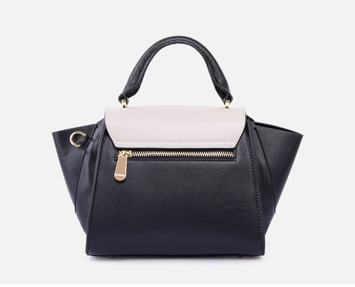 8051- Latest style genuine leather OEM wholesale handbag cow leather custom lady satchel bag Guangzhou Manufacturer