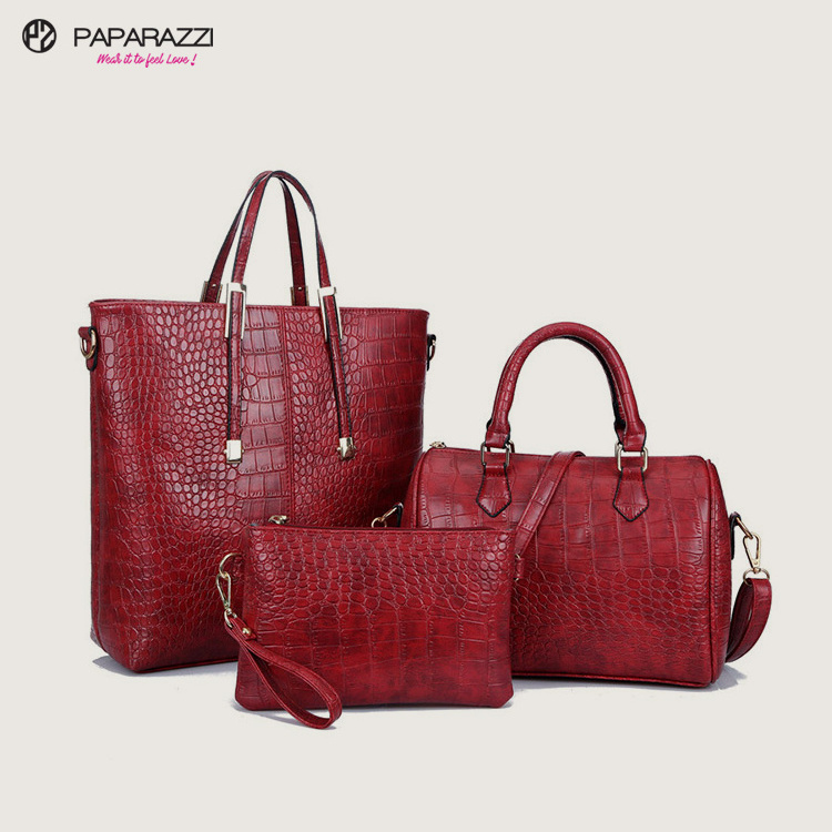 AZB548 3 Piece Handbag Set Brand Women Shoulder Bags High Quality Pu Leather Handbags Tote Handbags For Women