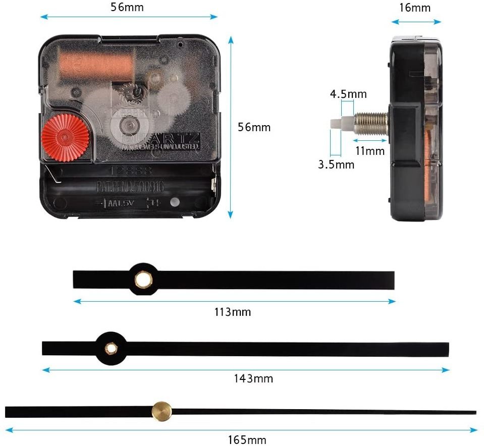 Factory Cheap Clock Mechanism 12888 Quartz Clock Movement Parts Accessories