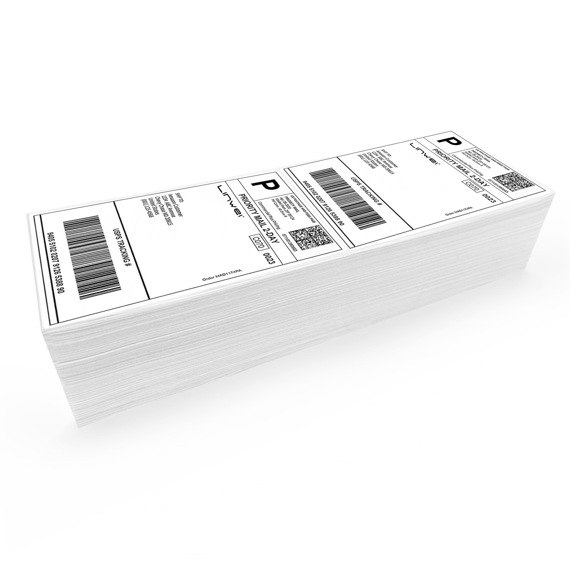 4x6 inch 10x15cm Direct Thermal Labels Permanent Adhesive Paper Shipping Label Sticker