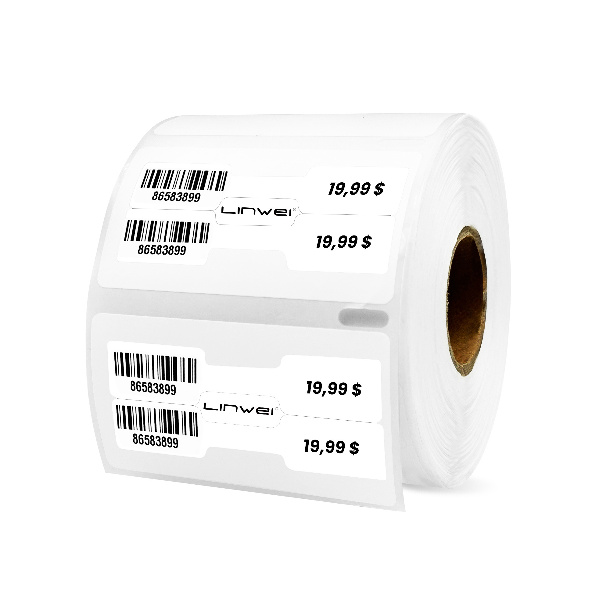 Compatible Dymo 30299 Jewelry Labels - Barbell Style Price Tag Labels 3/8