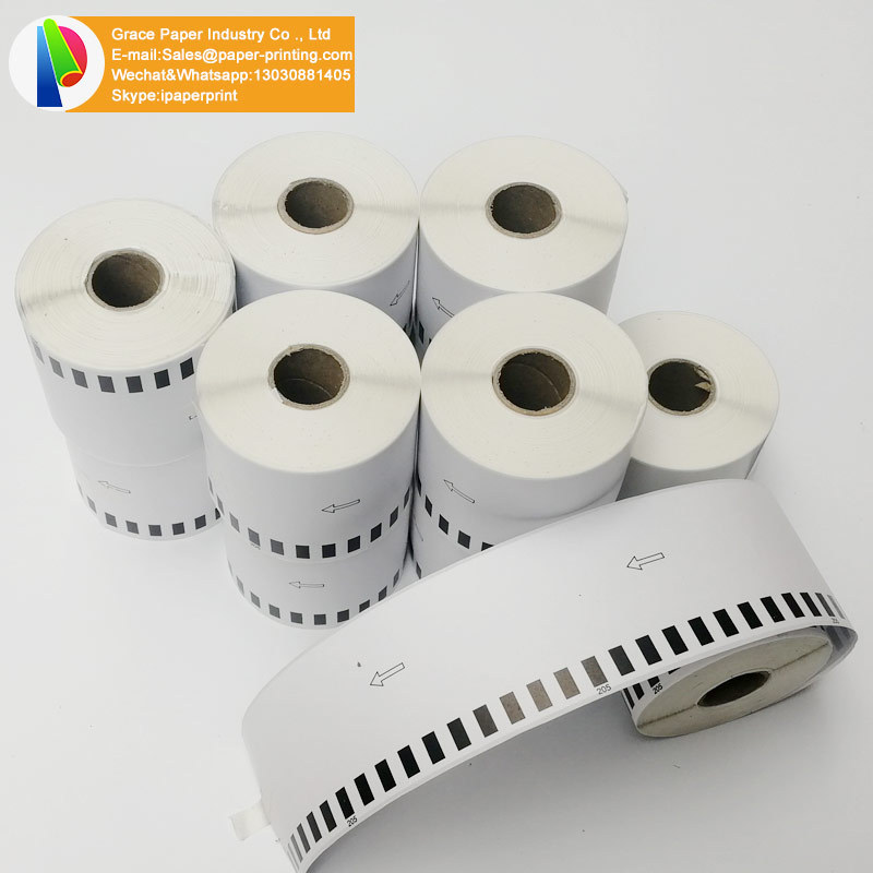 30 Rolls  Compatible Labels DK-22205 with 8 reusable cartridge 62x30.48m Continuous Paper