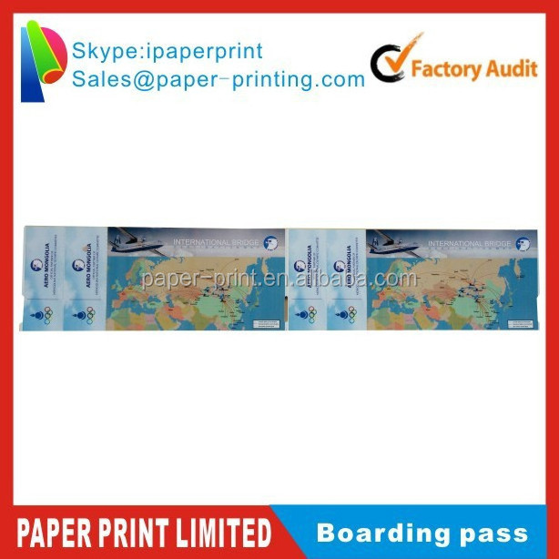 thermal paper Boarding pass airline ticket paper