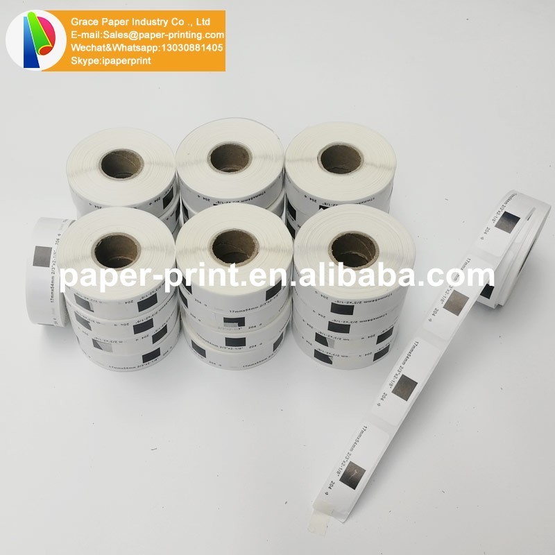 Grace DK11204 17mm Black on White Self Adhesive Thermal Paper Label Roll DK-1204 DK-11204 for QL-720NW QL-580N Printer