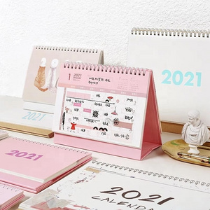 2024 Customized Chinese Wall Calendar Planner Monthly Sublimation Desktop Table Calendar