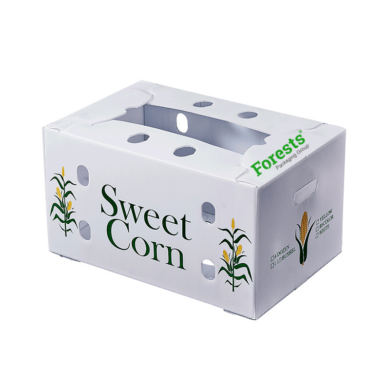 Manufacturer OEM Durable Fruit Carton Waterproof Waxed Coating Full Color Printing Wax Fresh Vegetable Produce Boxes