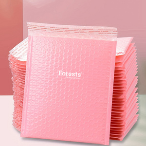 Recyclable Eco-friendly Customize Color Poly Pink Wrap Packaging Bag Bubble Mailers Padded Envelopes