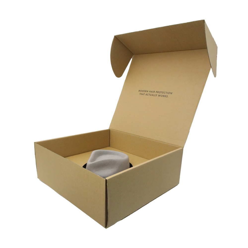 Factory  direct High Quality Cowboys Fedora Box Custom Hat Shipping Box Packaging Fedora Hat Boxes with Ribbon Handle