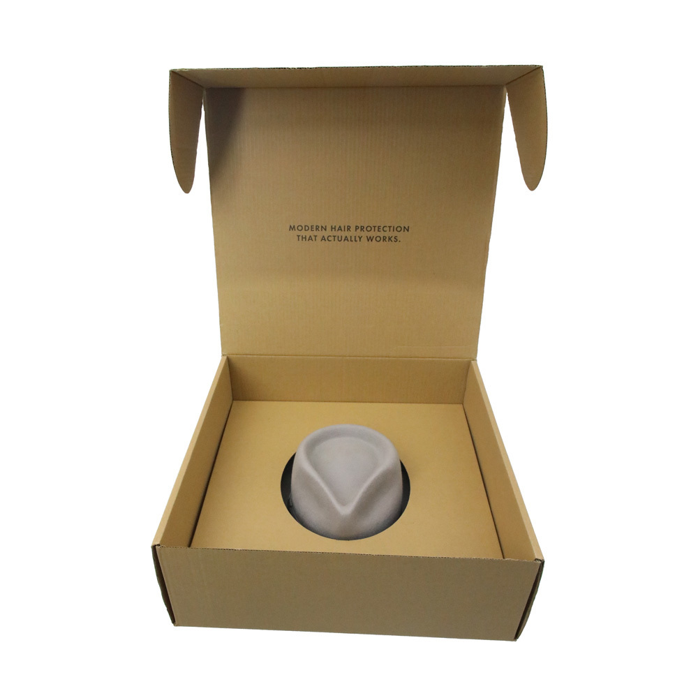 Factory  direct High Quality Cowboys Fedora Box Custom Hat Shipping Box Packaging Fedora Hat Boxes with Ribbon Handle