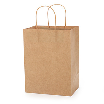 Custom printed your own logo for restaurant catering food take out takeaway togo packaging kraft brown paper bag with handles