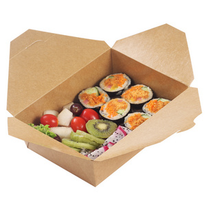 Disposable Paper Take Away Food Kraft Paper Box