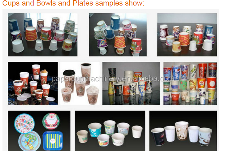 paper cup printing and punching machine paper cup machine