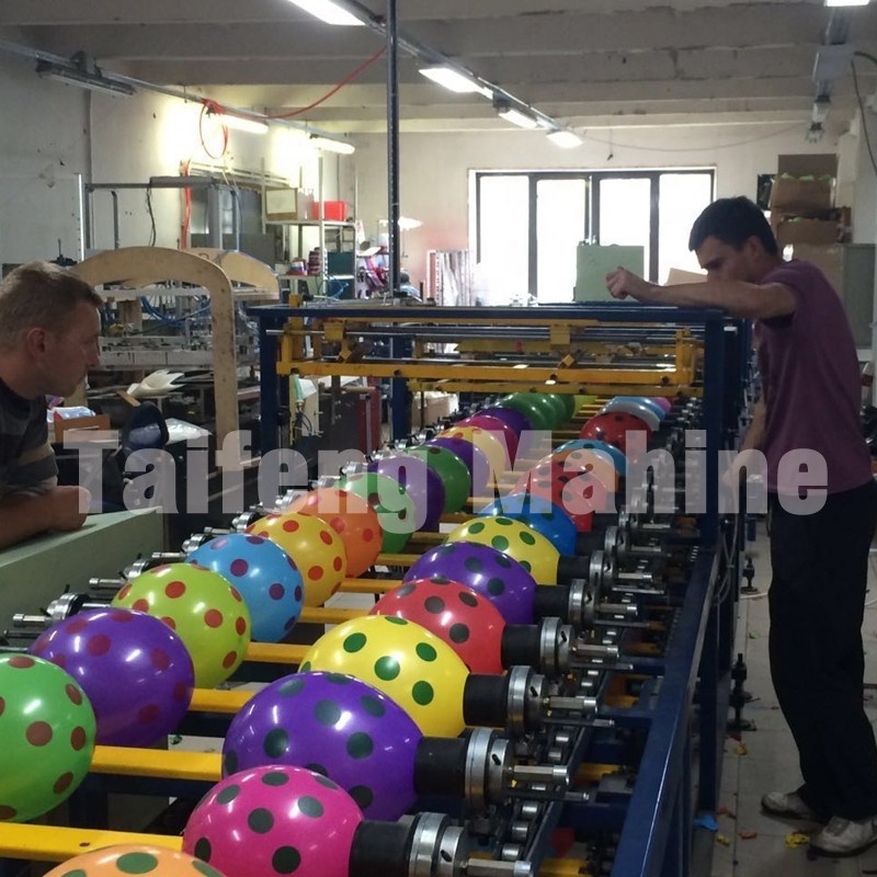 Printing pattern on balloons with CE certificate for high capacity automatic balloon silk screen printing machine