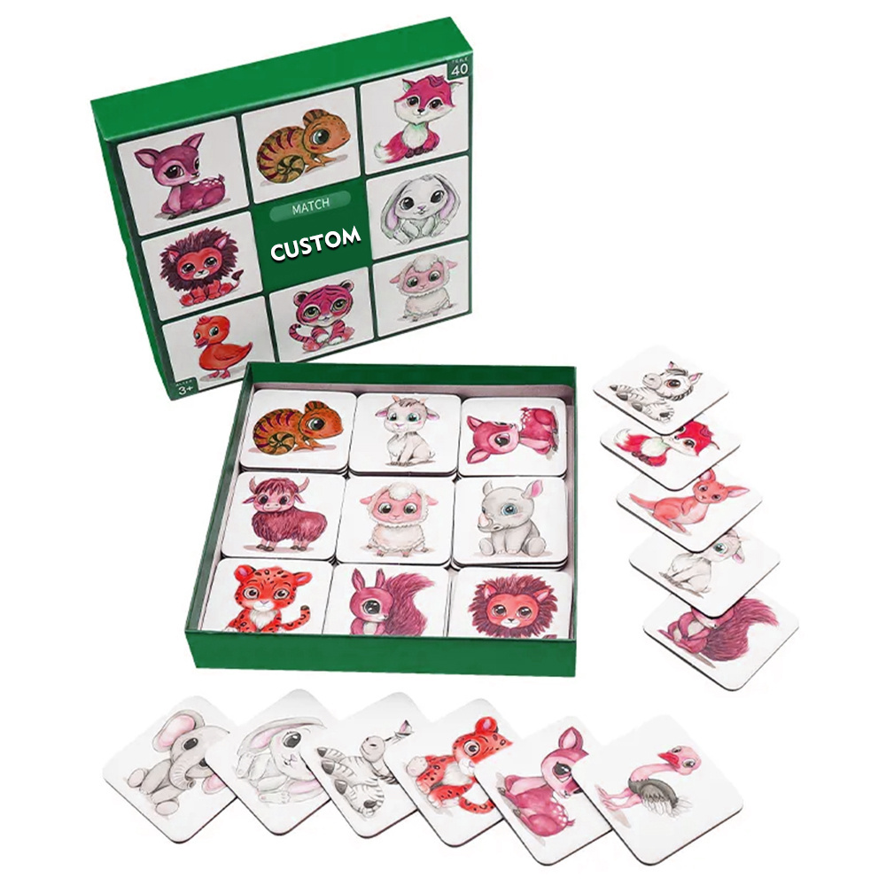 Flashcard Cognitive Cards Educational Memory Game Cards for Kids Children Enhancing Language Skills