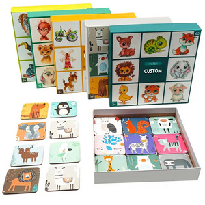 Flashcard Cognitive Cards Educational Memory Game Cards for Kids Children Enhancing Language Skills