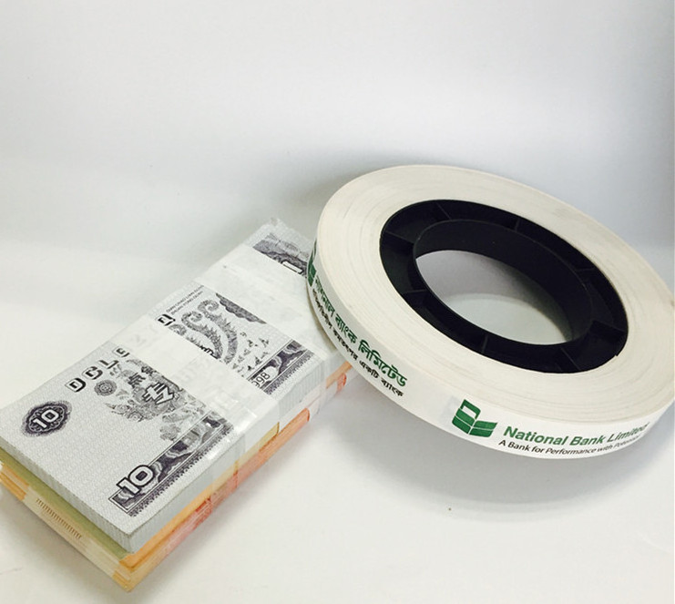 20mm Hot Melt Money Banding Tape Banknote Strapping Machine Tape For Banding Paper Machine