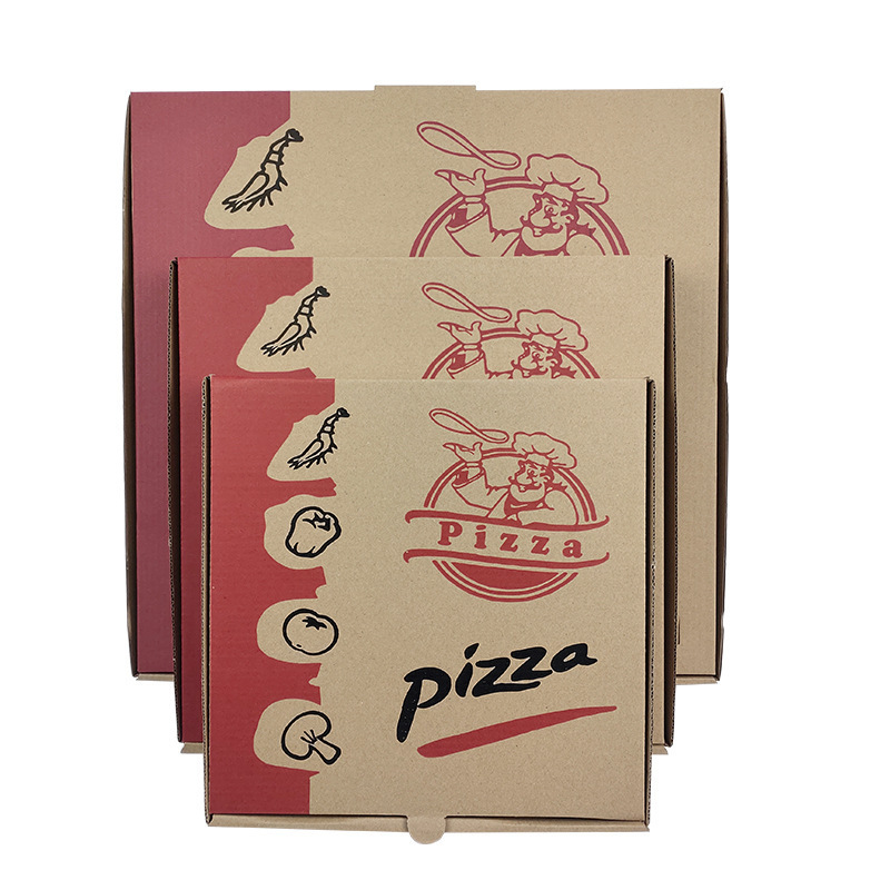 Corrugated pink 16 inch pizza proofing box custom printed size design cardboard carton pizza box