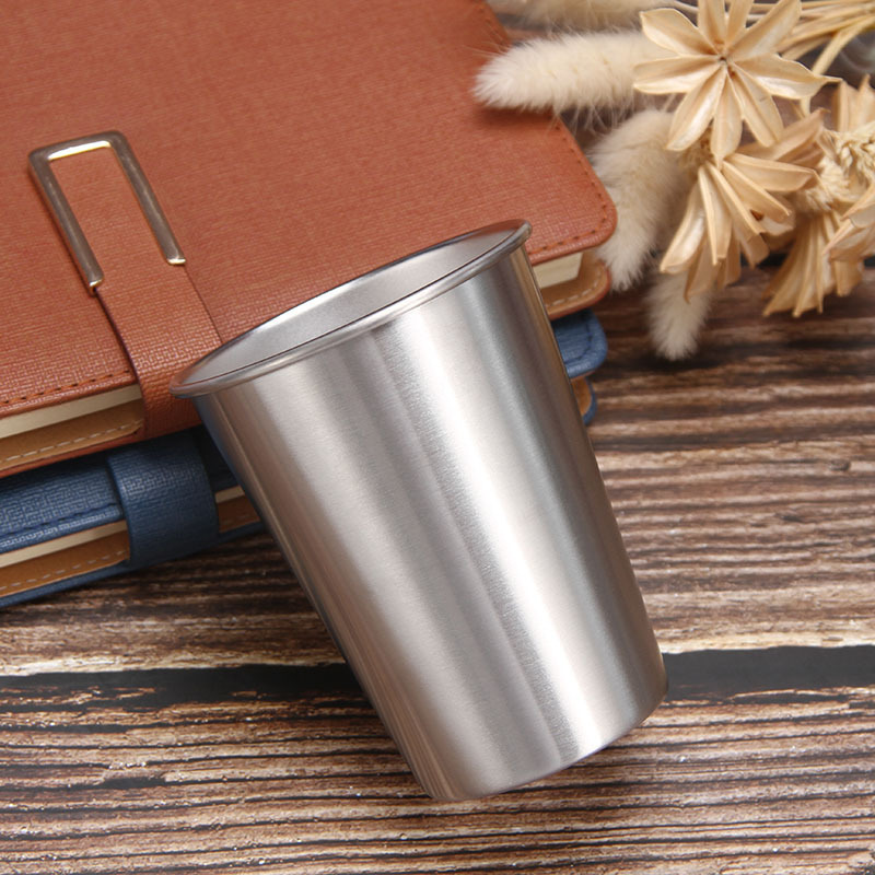 500Ml 16Oz Stainless Steel Cups Shatterproof Pint Drinking Cups Metal Drinking Glasses Picnic Cups