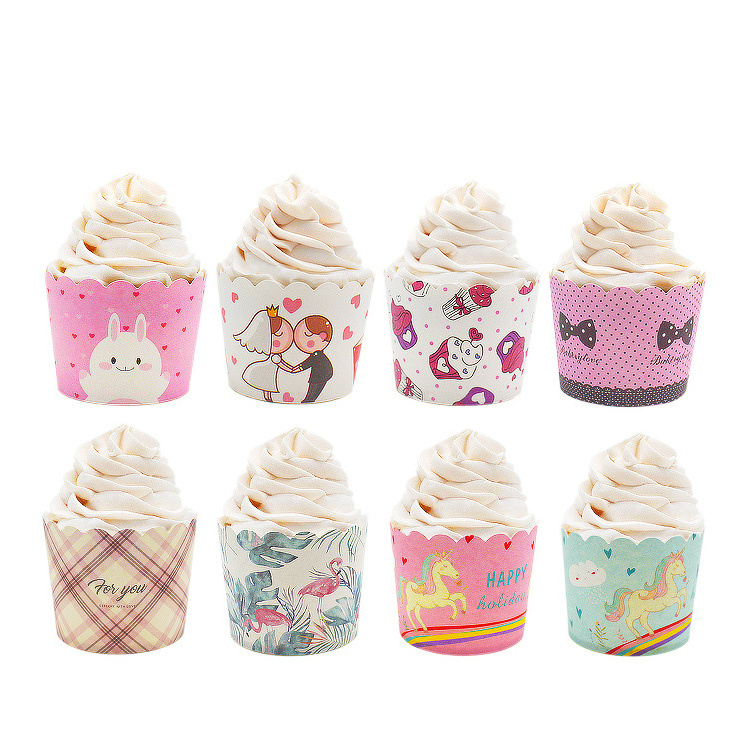 Factory wholesale cheap fancy paper cup cake liners square muffin baking cups giant muffin cups