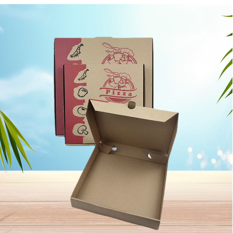 Corrugated pink 16 inch pizza proofing box custom printed size design cardboard carton pizza box