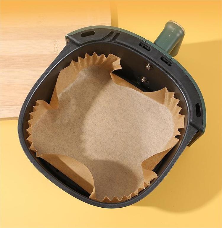 Non-Stick Food Grade High Temperature Parchment Airfryer Paper Round Air Fryer Disposable Paper Liner