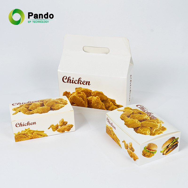 Paper Fried Chicken Fry Box Customized Food Grade Paper Takeaway French Fried Chicken Food Safety Packaging Box