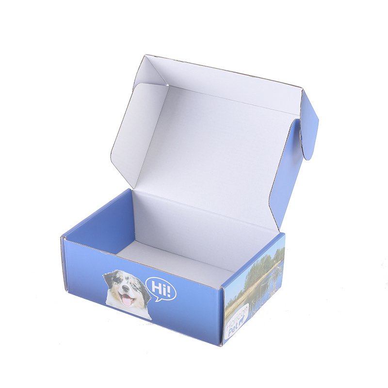 Custom Packaging Gift Corrugated Kraft Boxes For Dog Cat Medicine Cosmetic Packaging