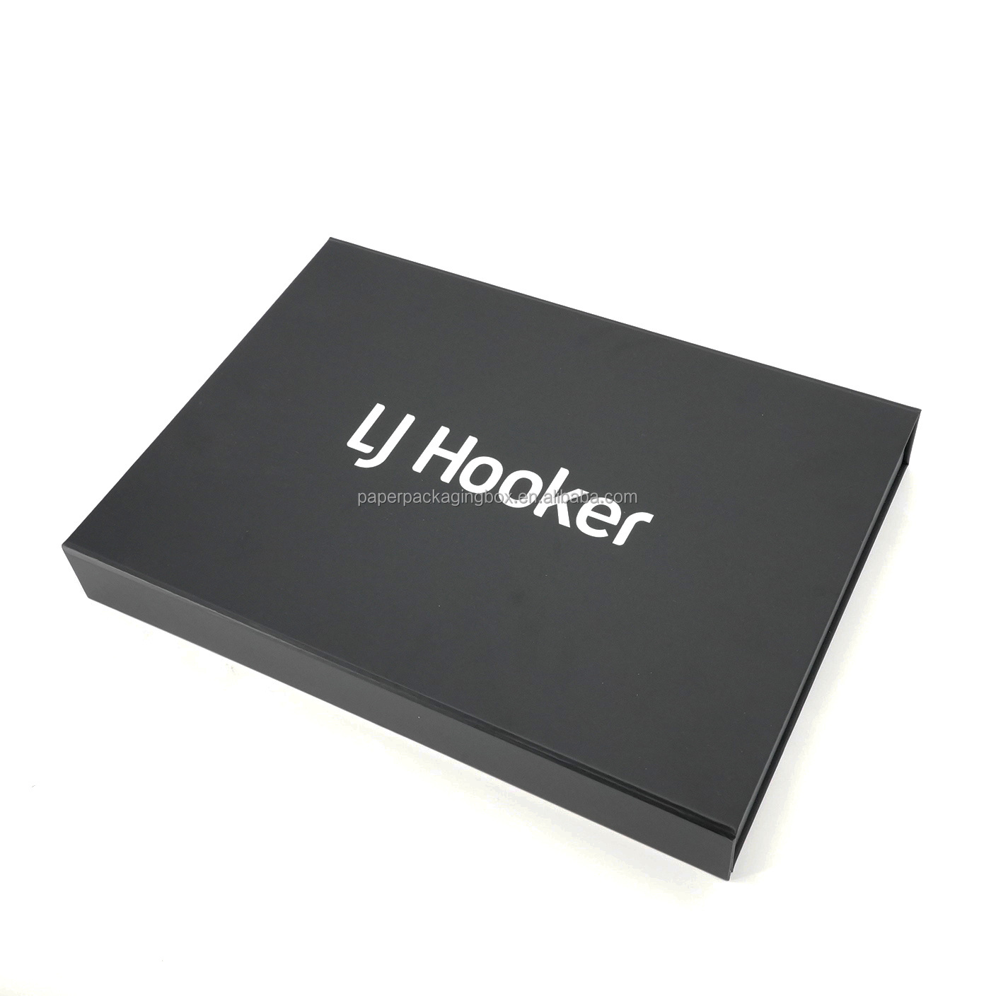 Customized  Printing Black Mailer Cardboard Paper Packaging Box for blanket