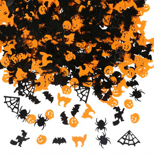 EASTTERN 15g Halloween Theme Bat Spider Pumpkin Party Decoration Chunky Bulk Glitter Holiday Powder Plastic Table Confetti