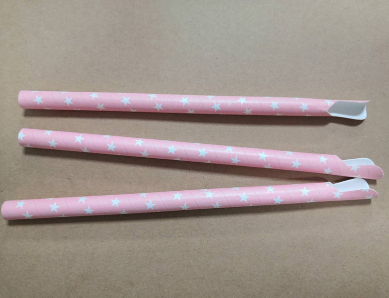 High Quality  6mm Sand Ice Scoop Spoon Paper Straws for Smoothie