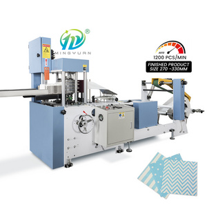 Fully Automatic Printing Folding Packing Manufacturing Serviette Tissue Paper Napkin Making Machine 2 years warranty period